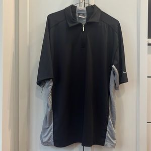 Nike Sphere React Zipper Polo, EUC, Men’s L, Black & Grey